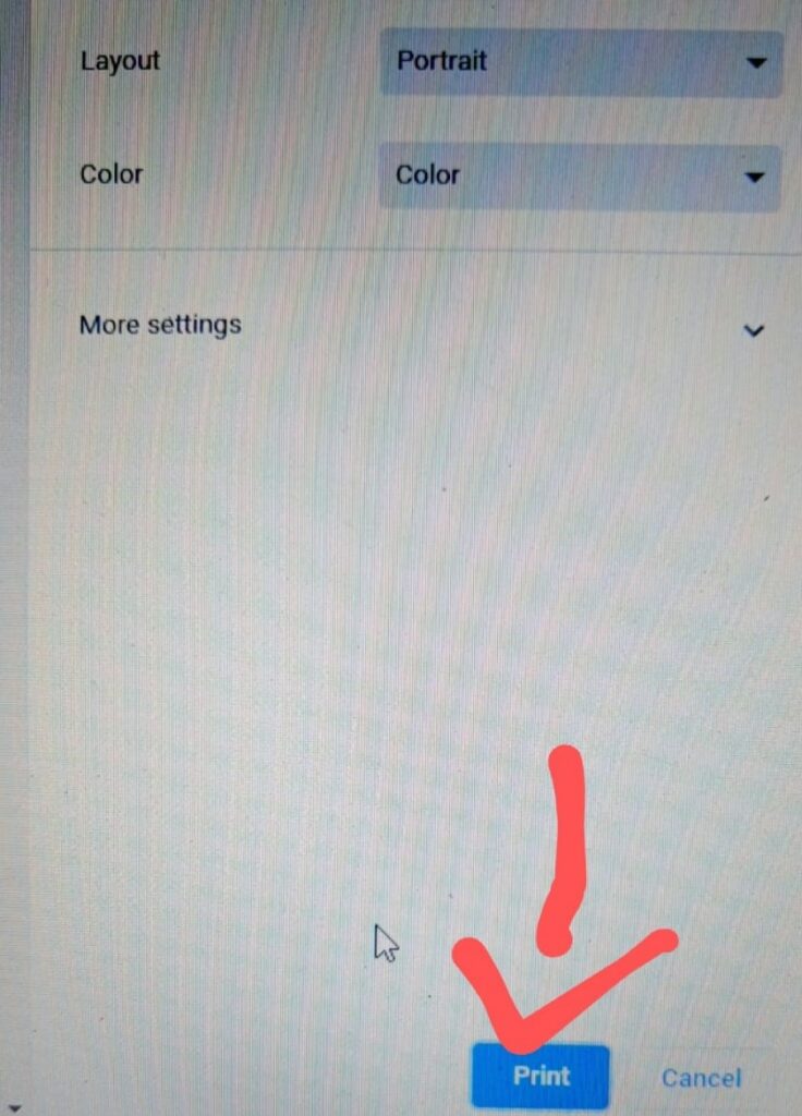 Click the Print button to print the page