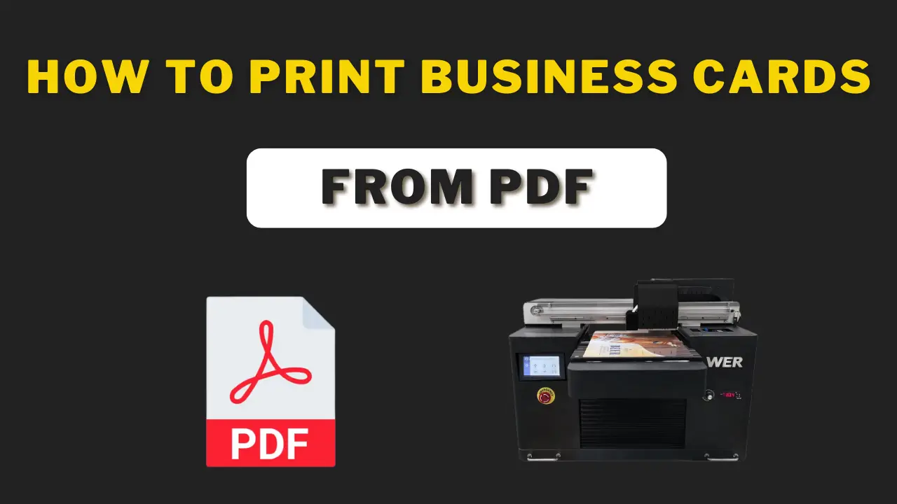 How to Print Business Cards From PDF