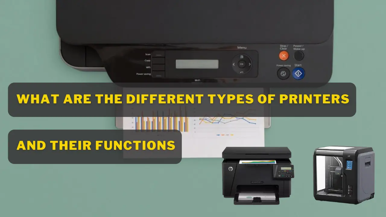 What are the different types of printers and their functions