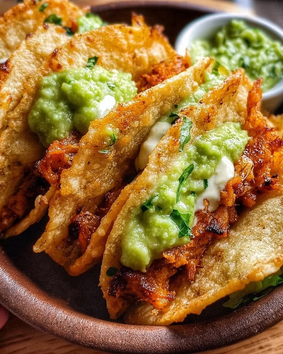 Crispy Baked Chicken Tacos