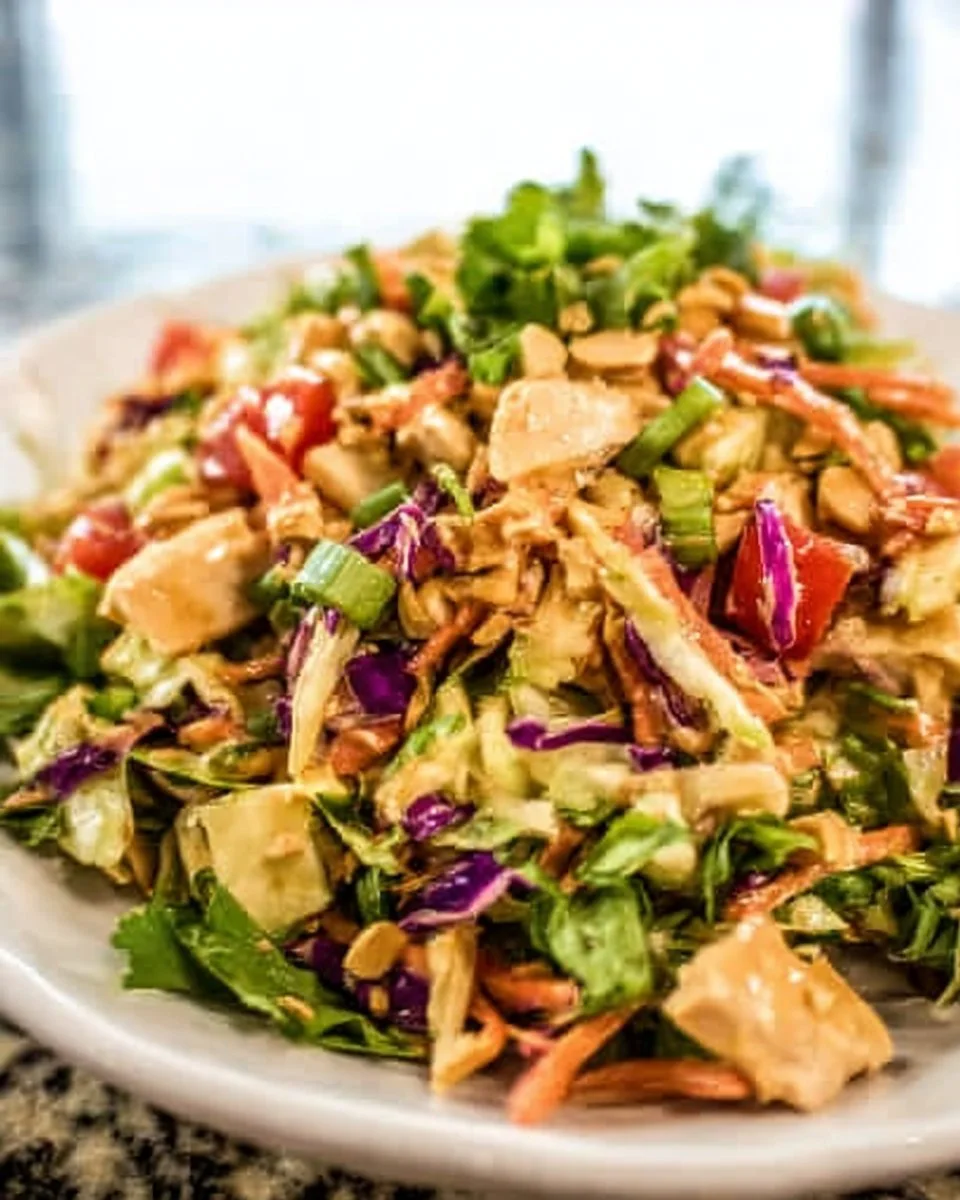 Healthy Asian Chicken Chopped Salad