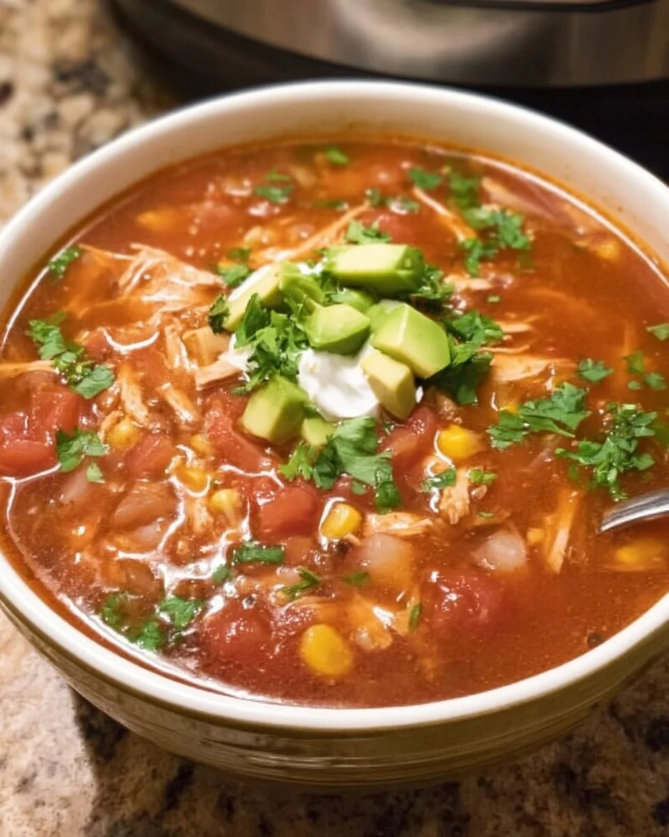 Instant Pot Chicken Taco Soup