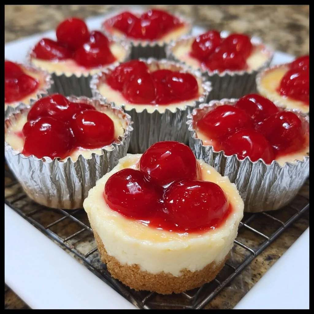 Mini Cherry Cheesecakes