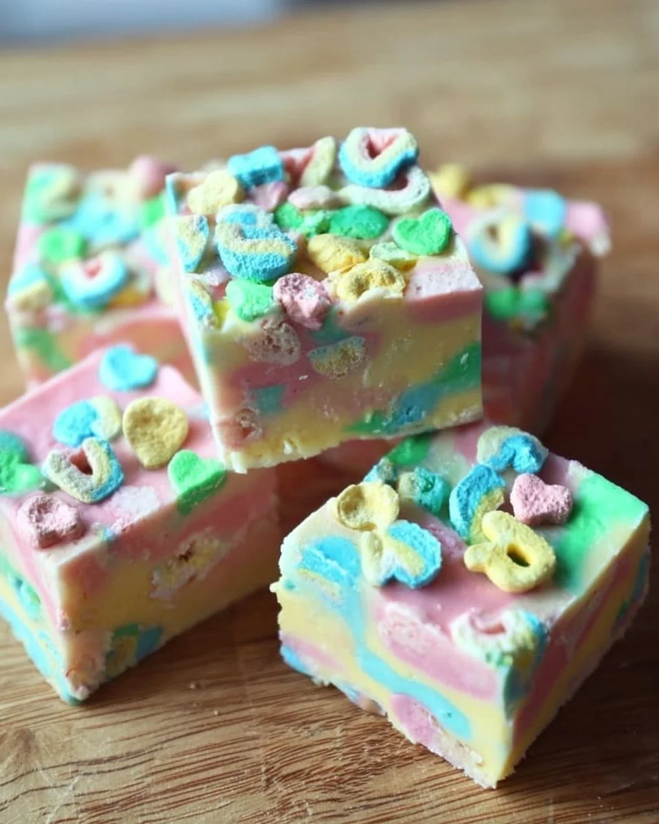 3-Ingredient Lucky Charms Fudge