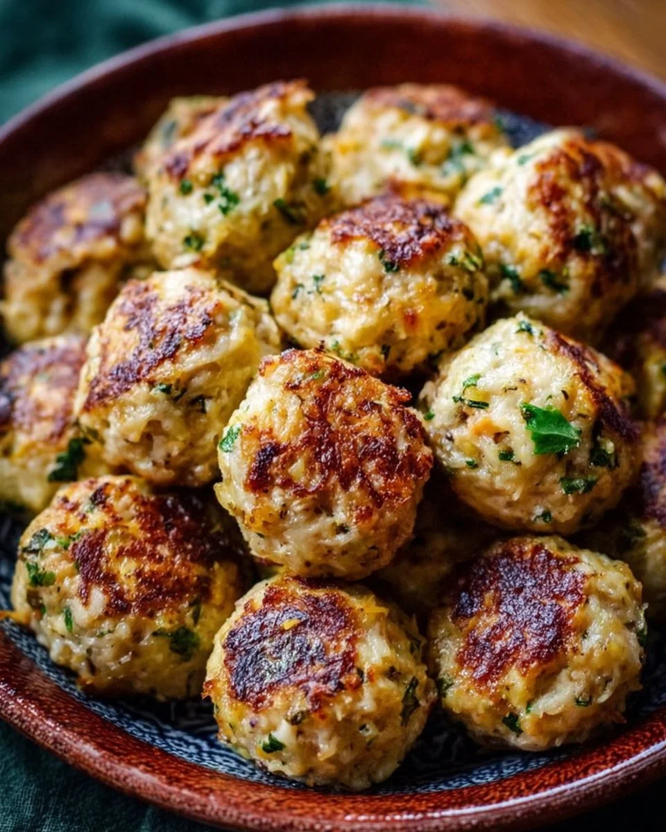 Baked Chicken Meatballs