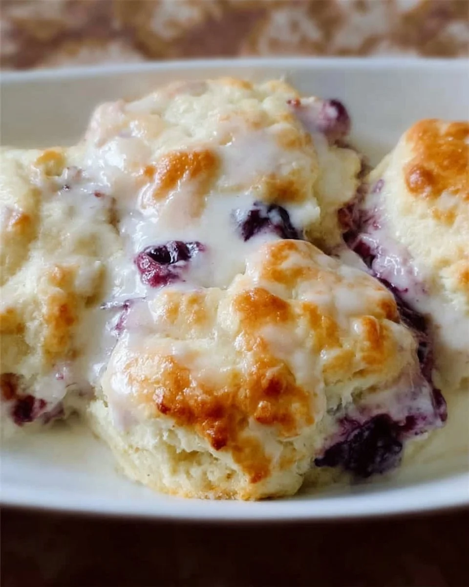 Blueberry Butter Swim Biscuits