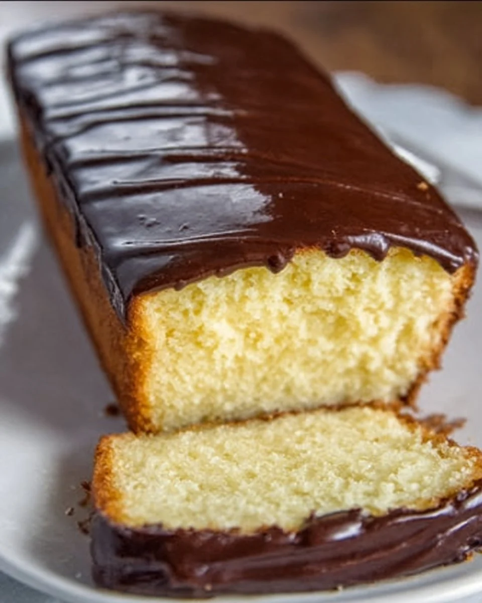 Boston Cream Pie Pound Cake