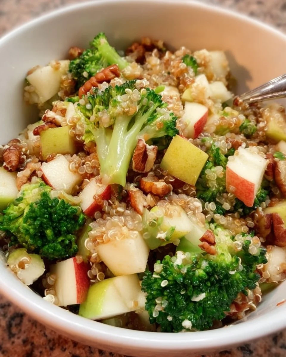 Broccoli Apple Quinoa Salad