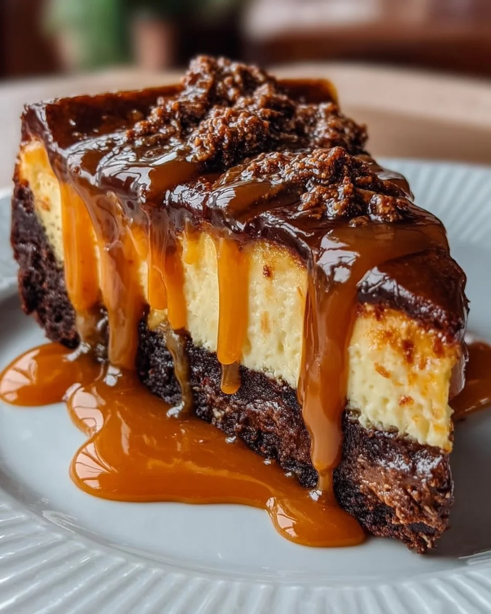Caramel Brownie Cheesecake