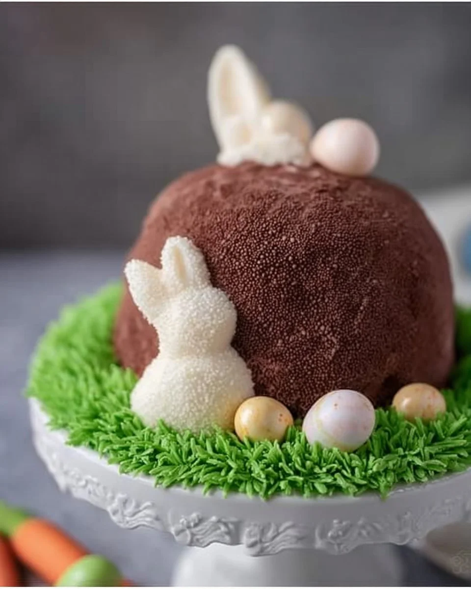 Chocolate Easter Bunny Cake