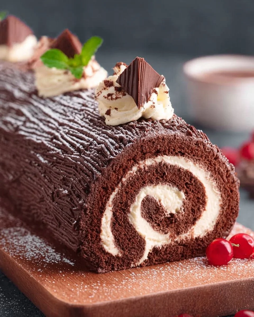 Chocolate Log Cake