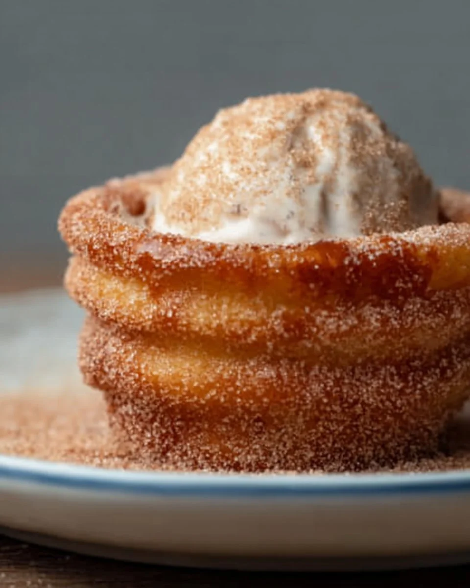 Churro Ice Cream Bowls