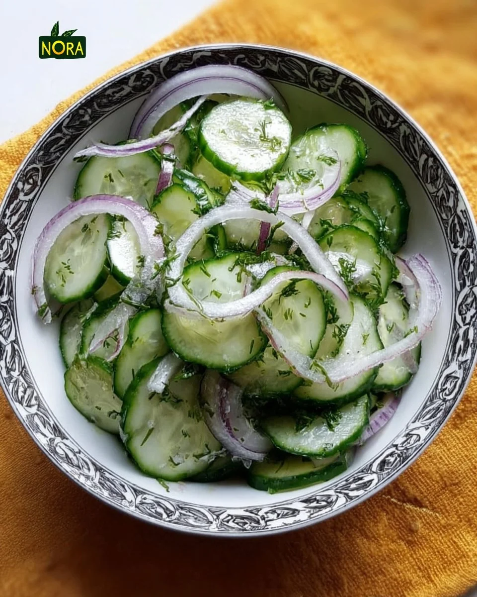 Classic Cucumber and Onion Salad
