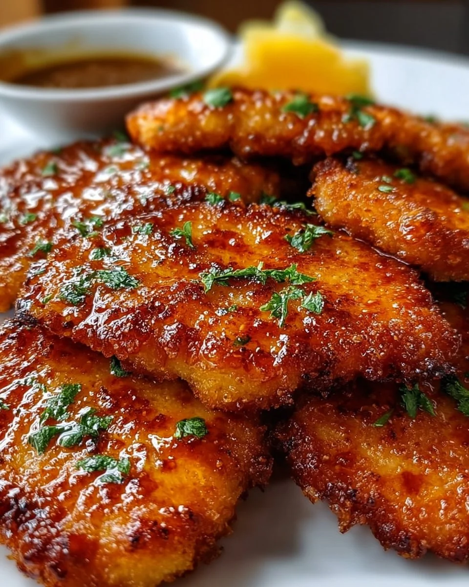 Crispy Hot Honey Chicken Cutlets