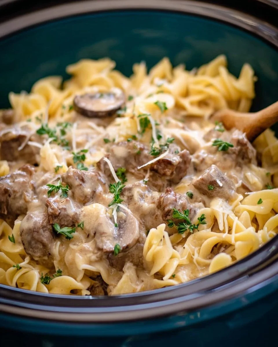 Crock Pot Beef Stroganoff