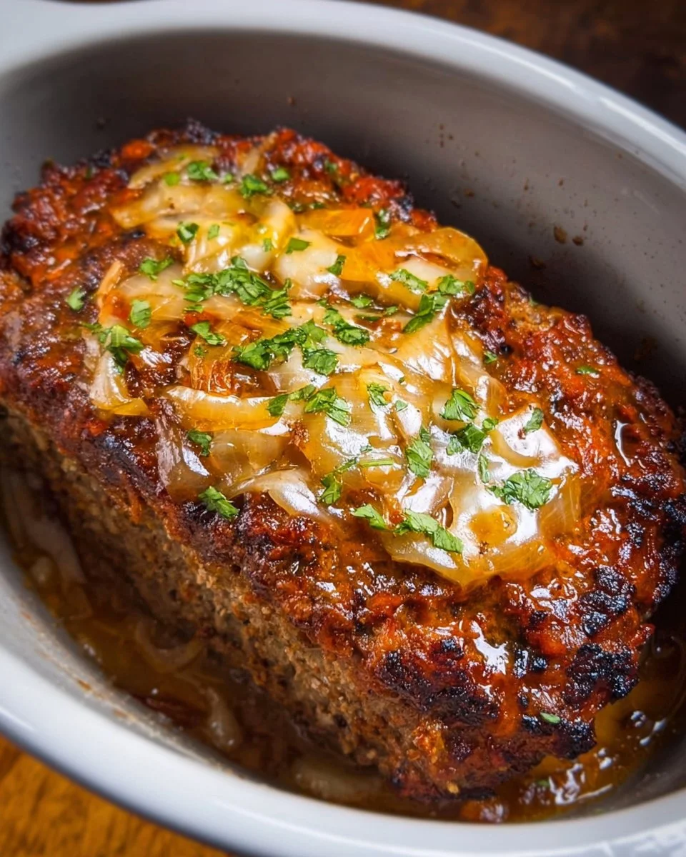 Crock Pot French Onion Meatloaf