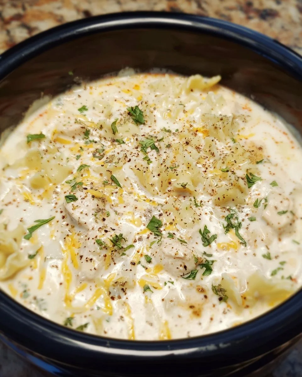 Crock Pot White Lasagna Soup