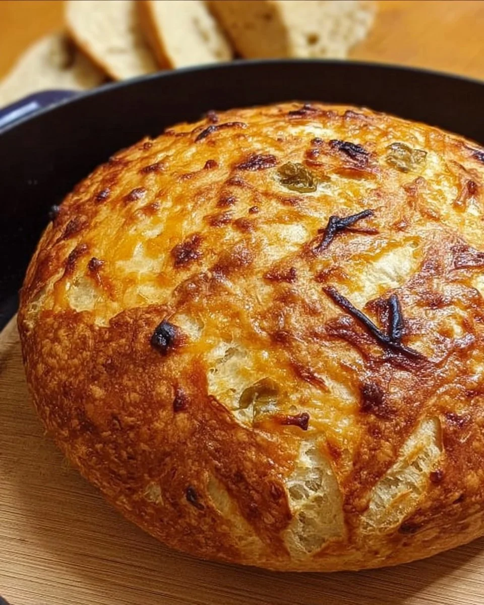 Dutch Oven Cheddar Bread