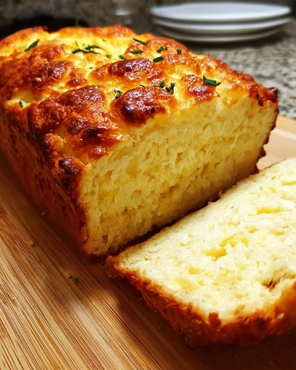 Easy 2-Ingredient Cottage Cheese Bread