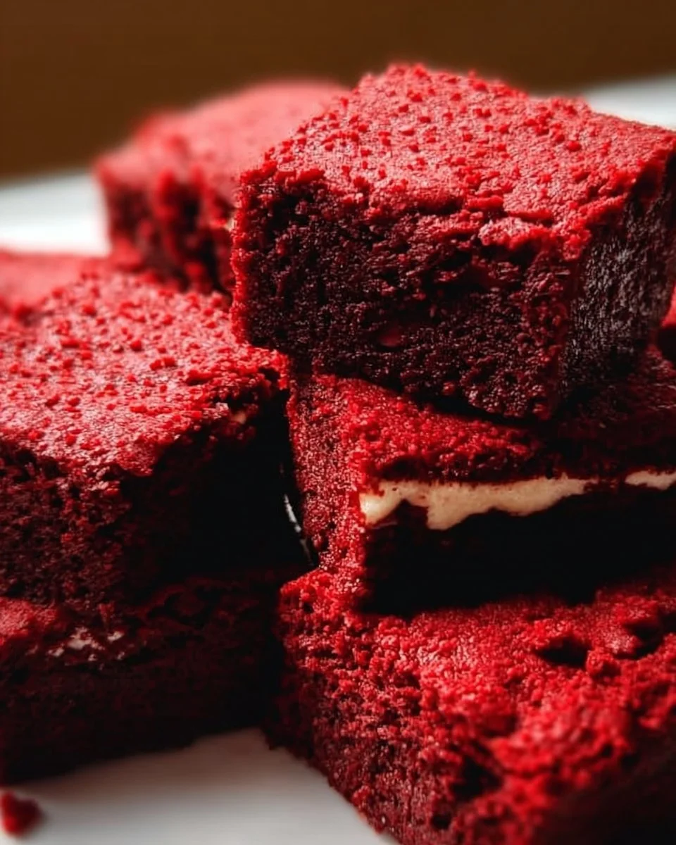 Easy Red Velvet Brownies