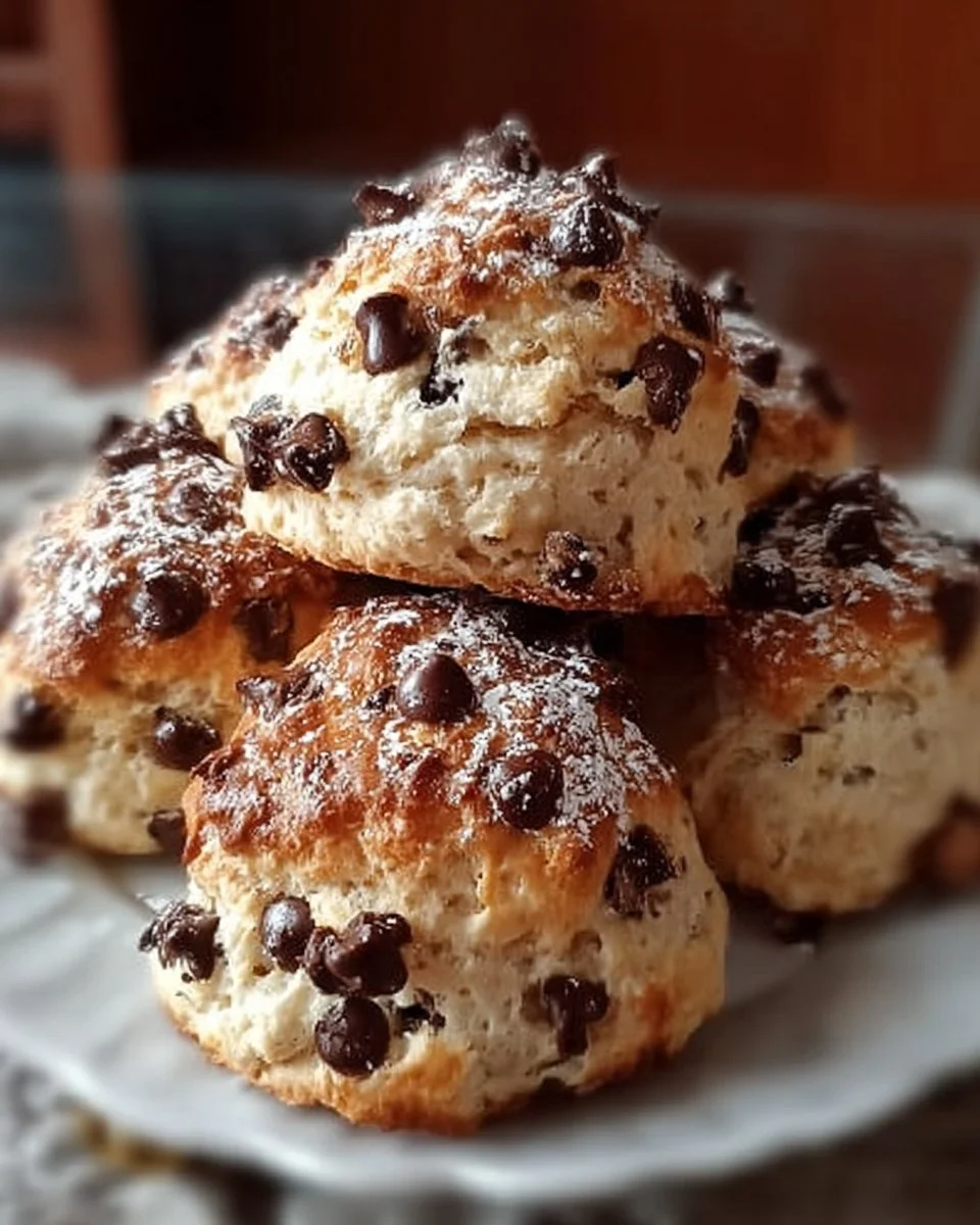 Fluffy Chocolate Chip Scones