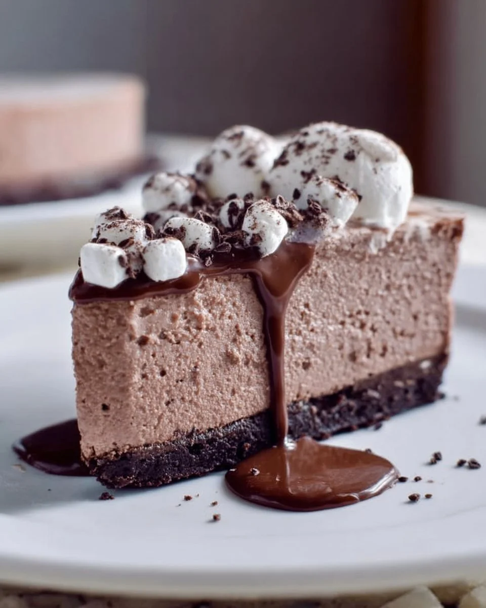 Frozen Hot Chocolate Cheesecake