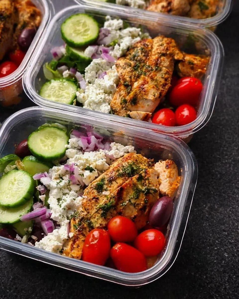 Greek Chicken Meal Prep Bowls