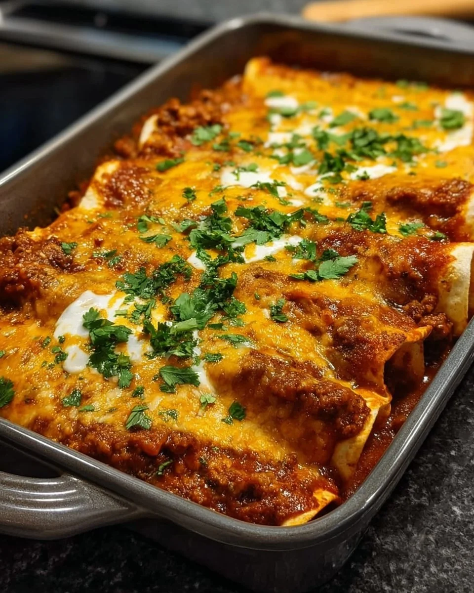Ground Beef Enchiladas