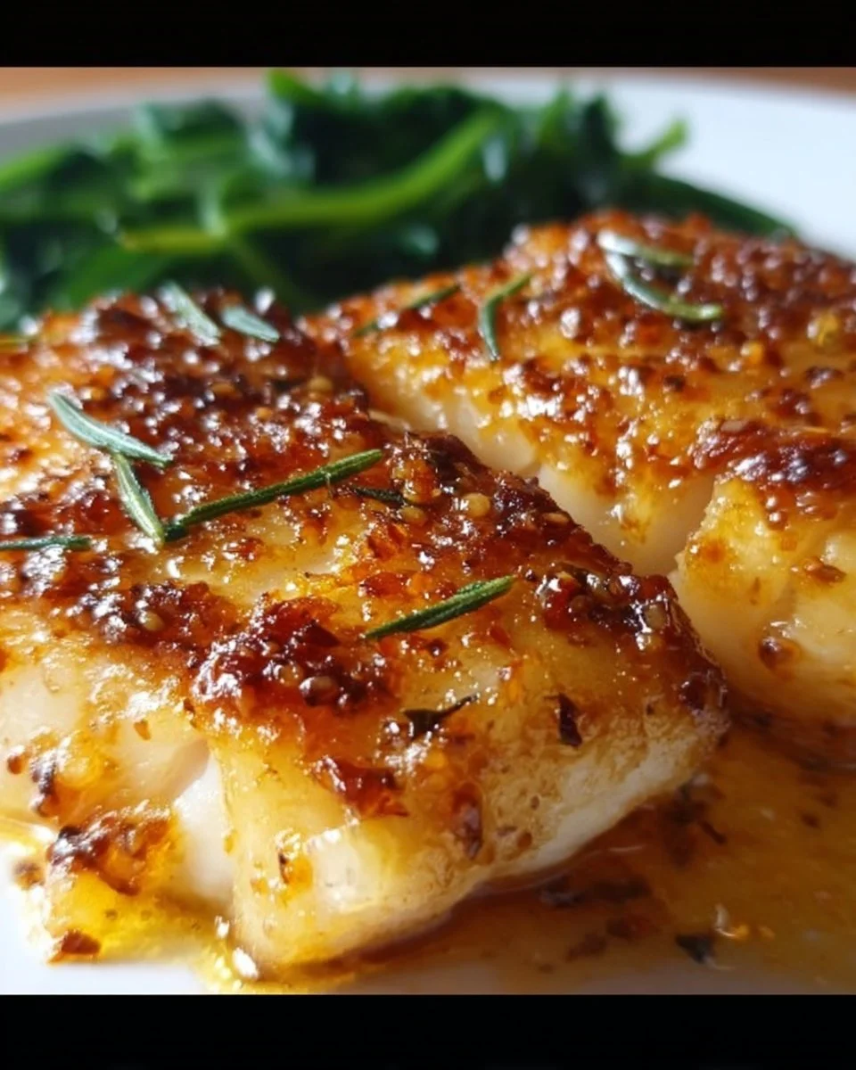 Honey-Glazed Cod Fillets
