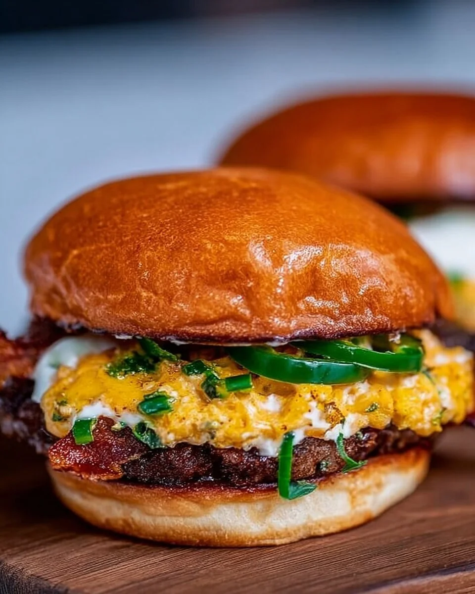 Jalapeño Popper Smash Burgers