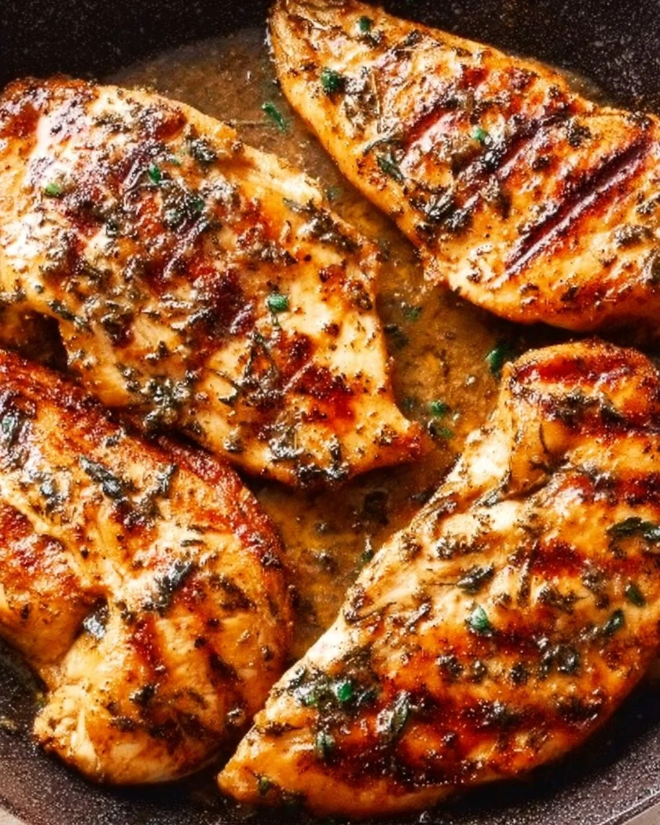 Juicy Garlic Butter Chicken Breasts