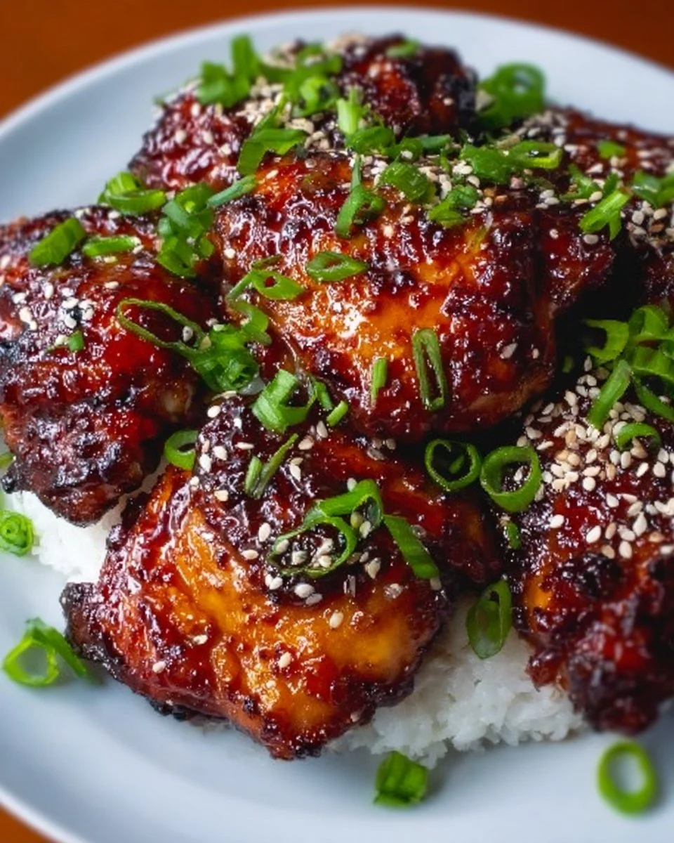 Korean Sticky Chicken Thighs