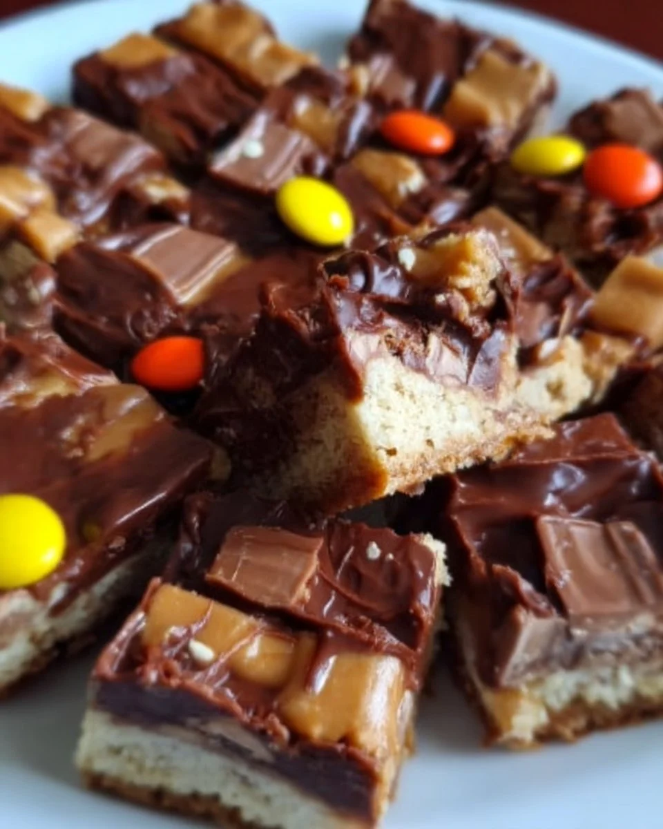 Leftover Halal Candy Shortbread Bars