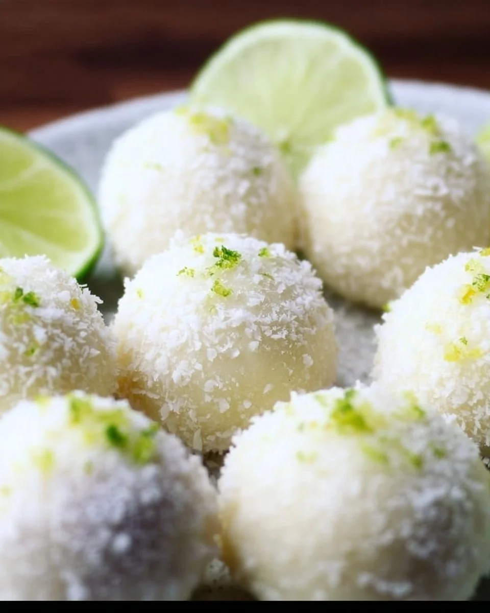 Lime Margarita Style Cake Balls (Non-Alcoholic)