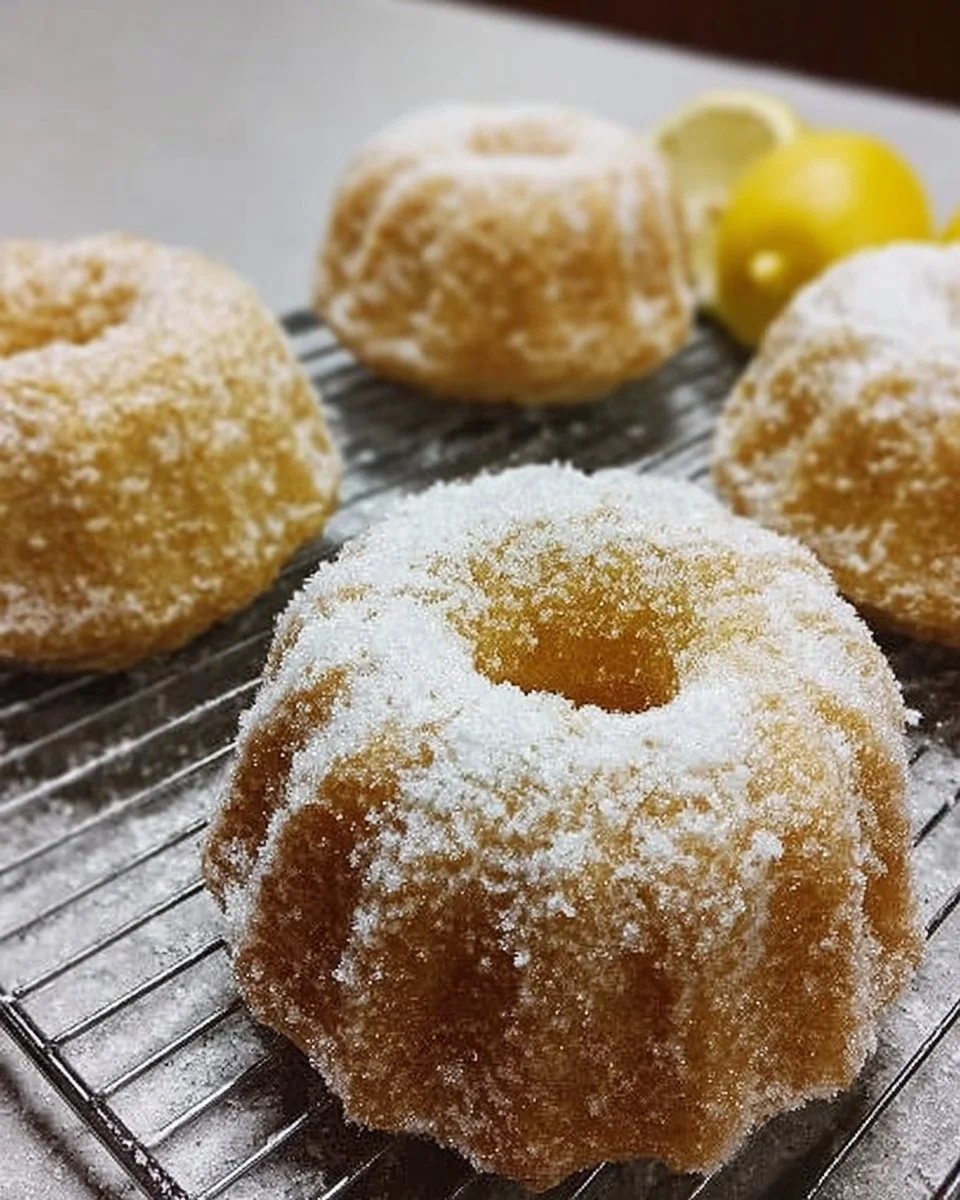 Mini Lemon Sugar Bundt Cakes