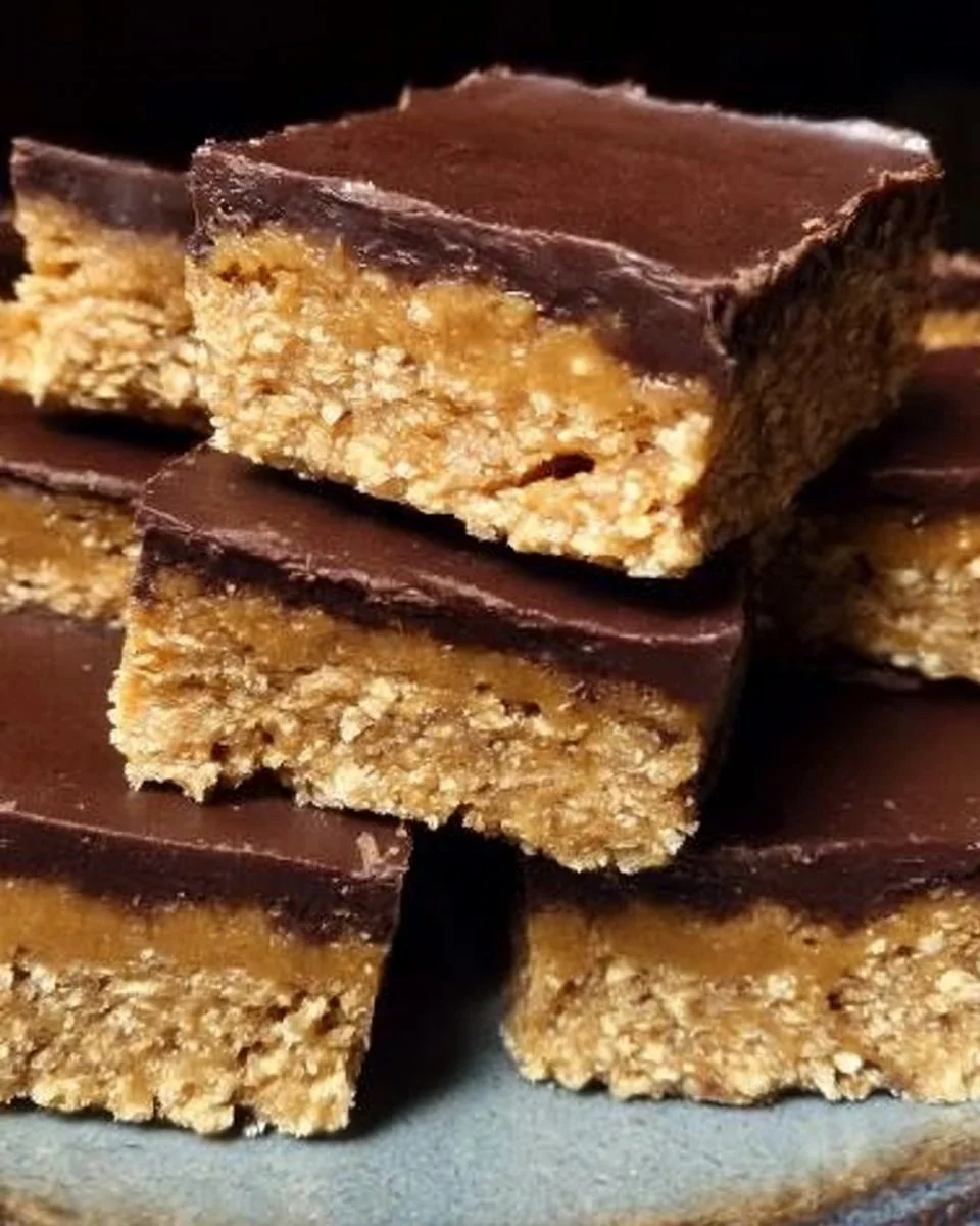 No-Bake Chocolate Peanut Butter Bars