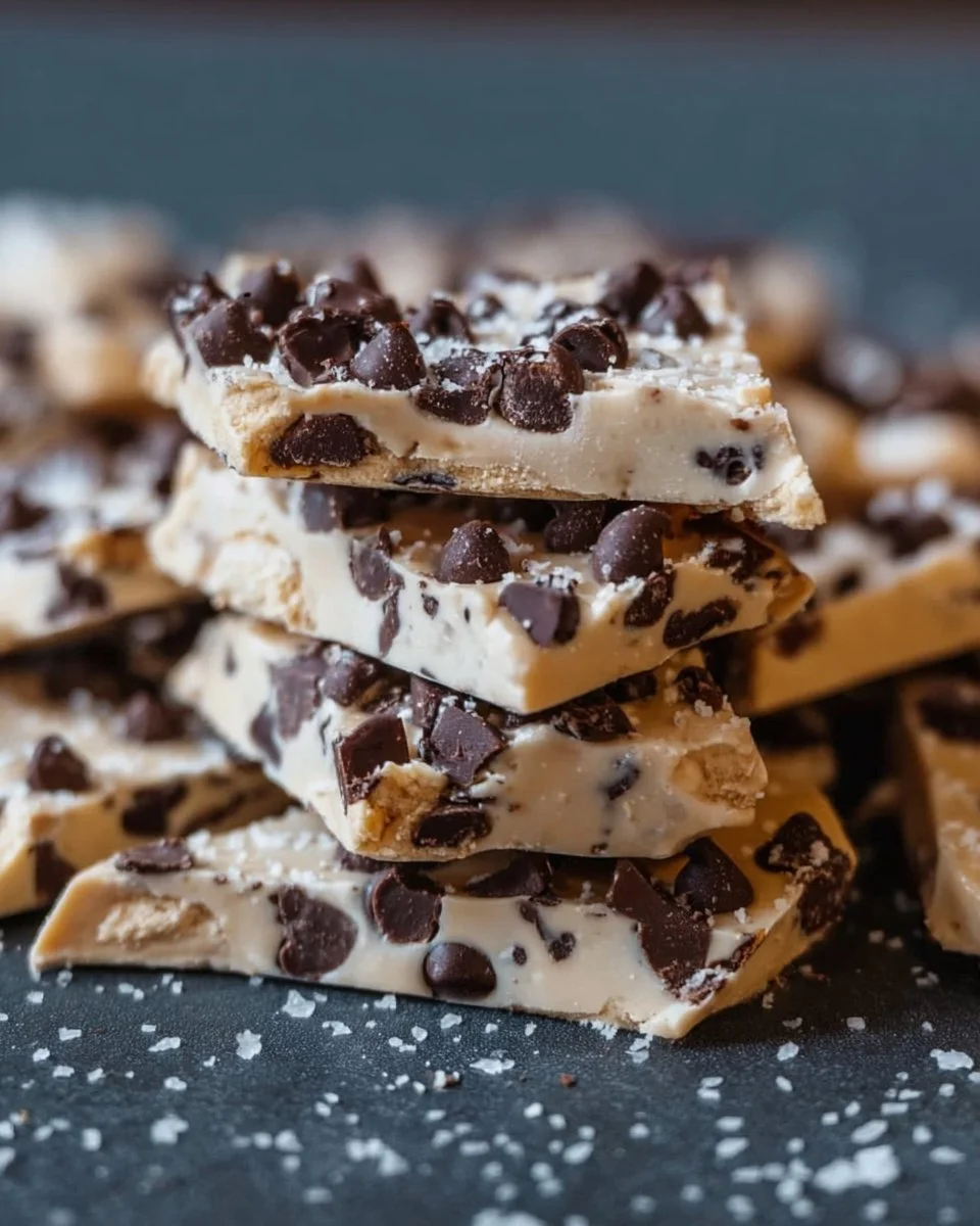 No-Bake Cookie Dough Protein Bark
