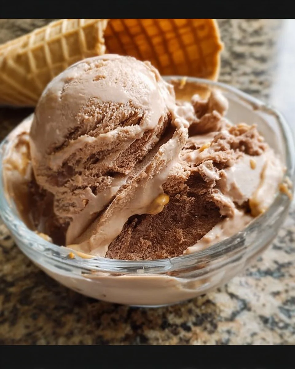 No Churn Chocolate Peanut Butter Ice Cream