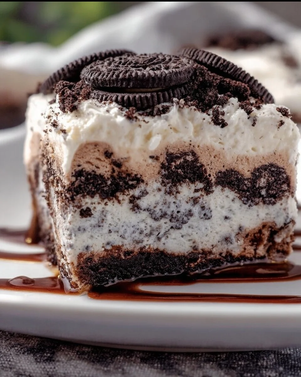 Oreo Poke Cake