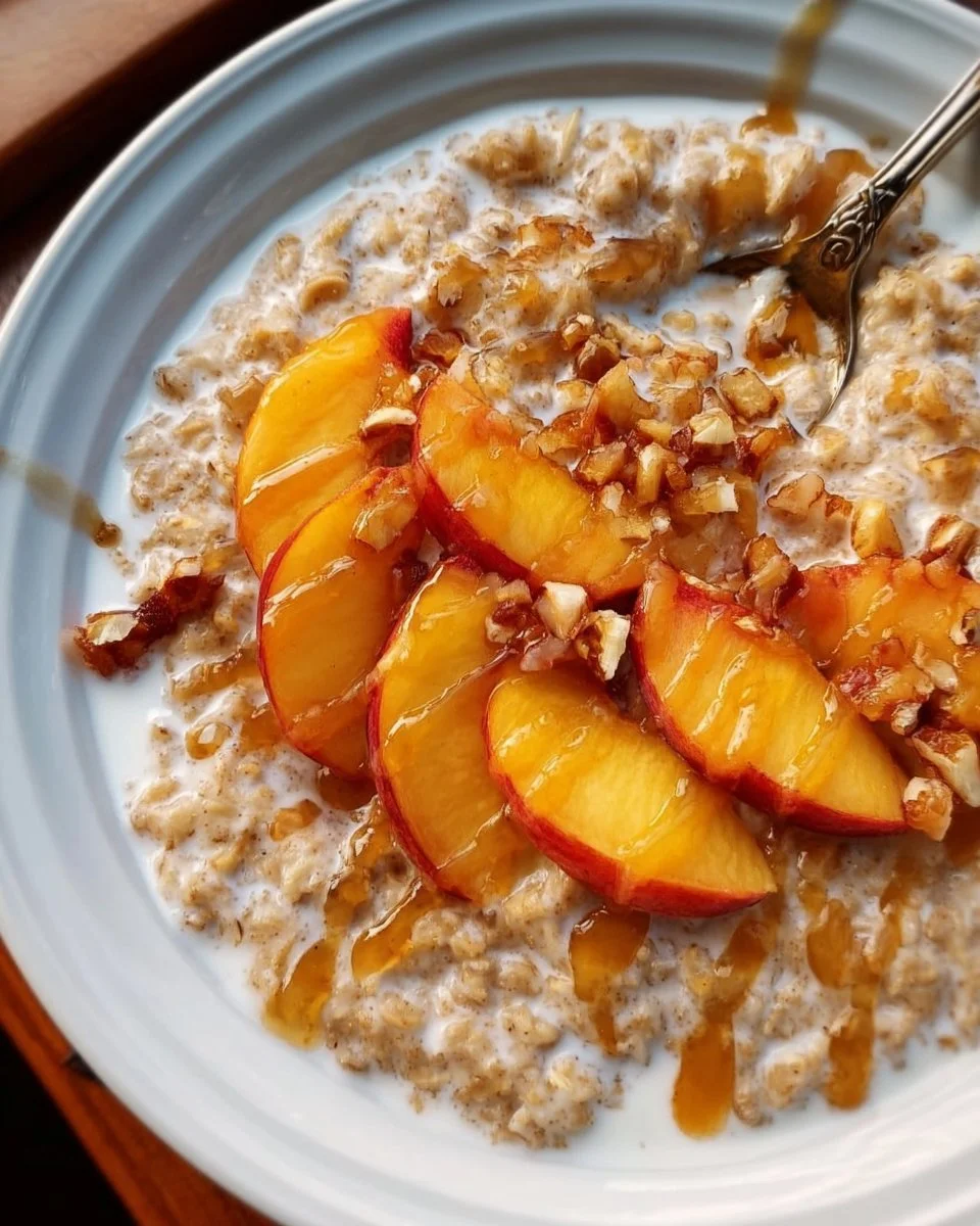 Peaches and Cream Oatmeal