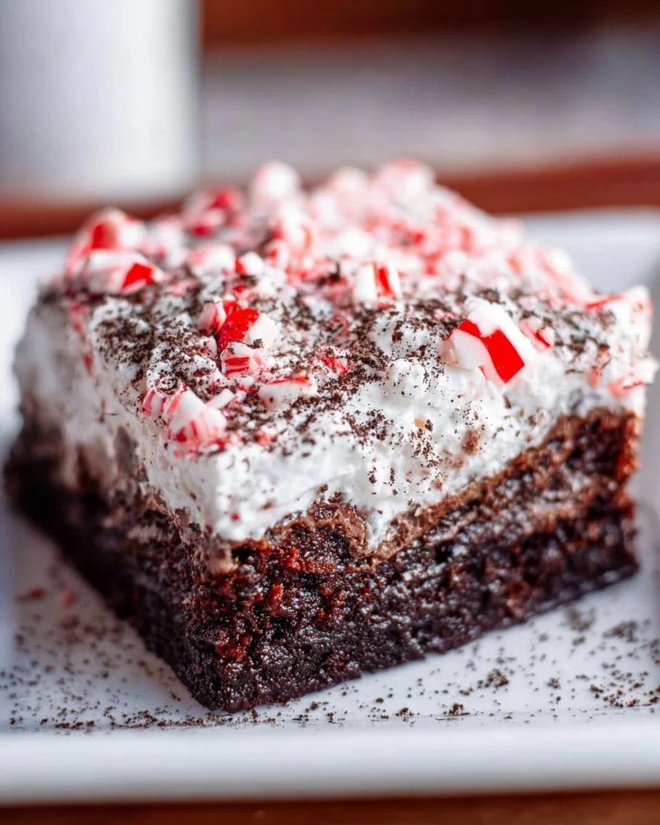 Peppermint Poke Cake