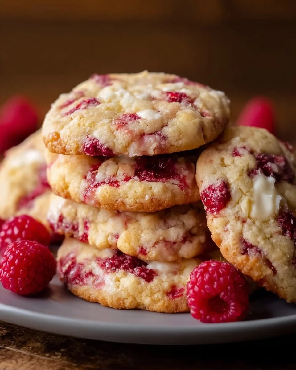 Raspberry Cheesecake Cookies