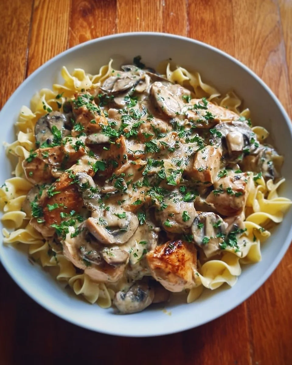 Rich Chicken Stroganoff