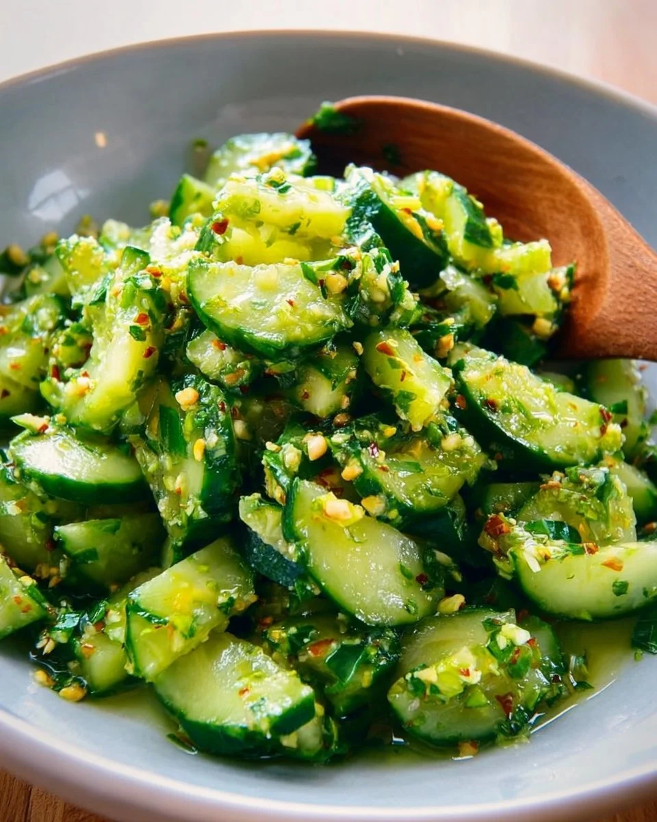 Smashed Cucumber Salad