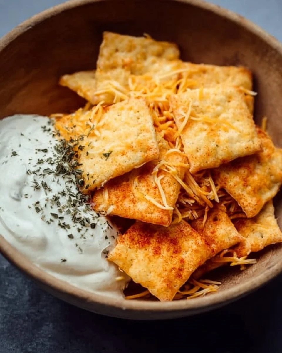 Sourdough Cheese Crackers