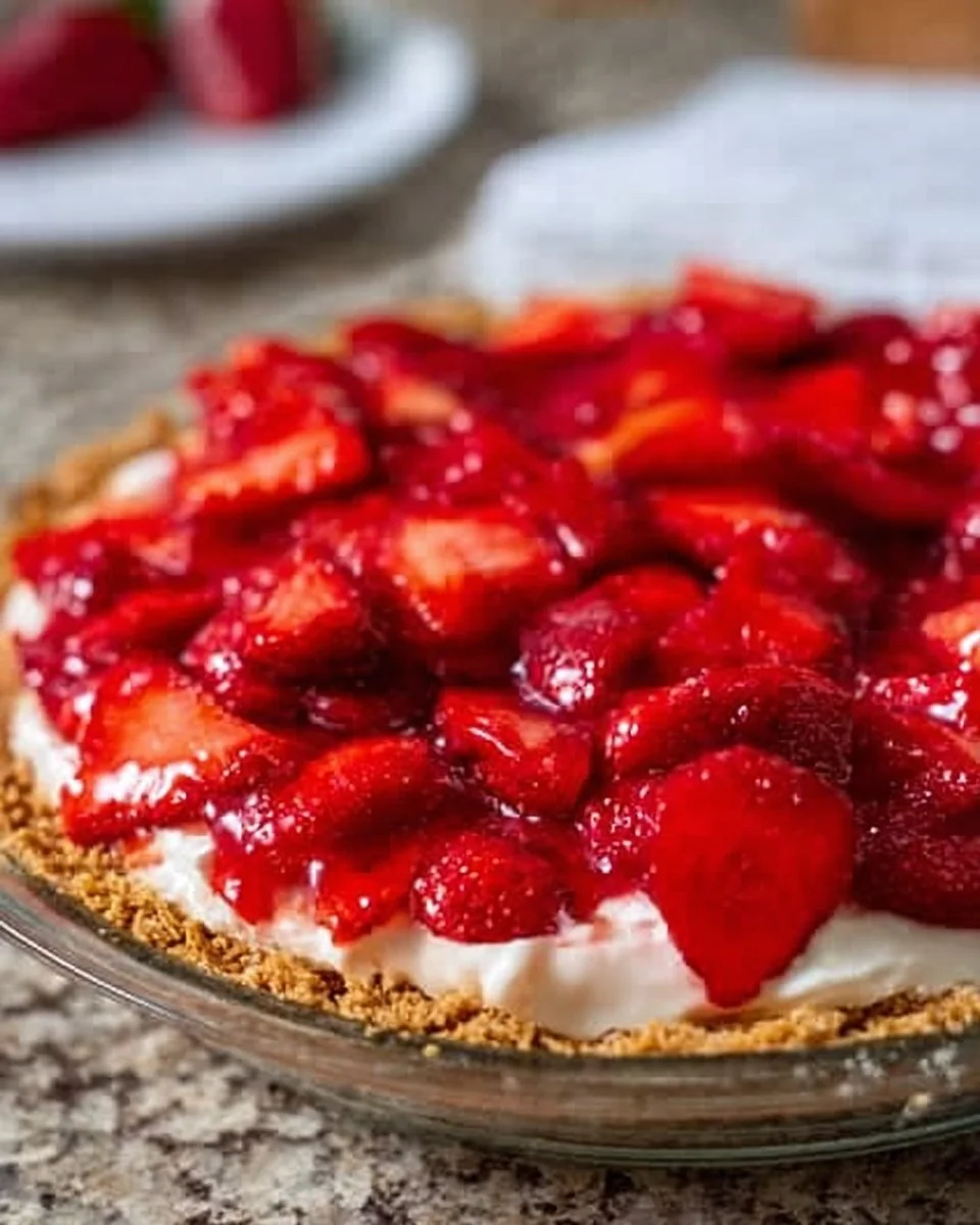 Strawberry Pretzel Pie