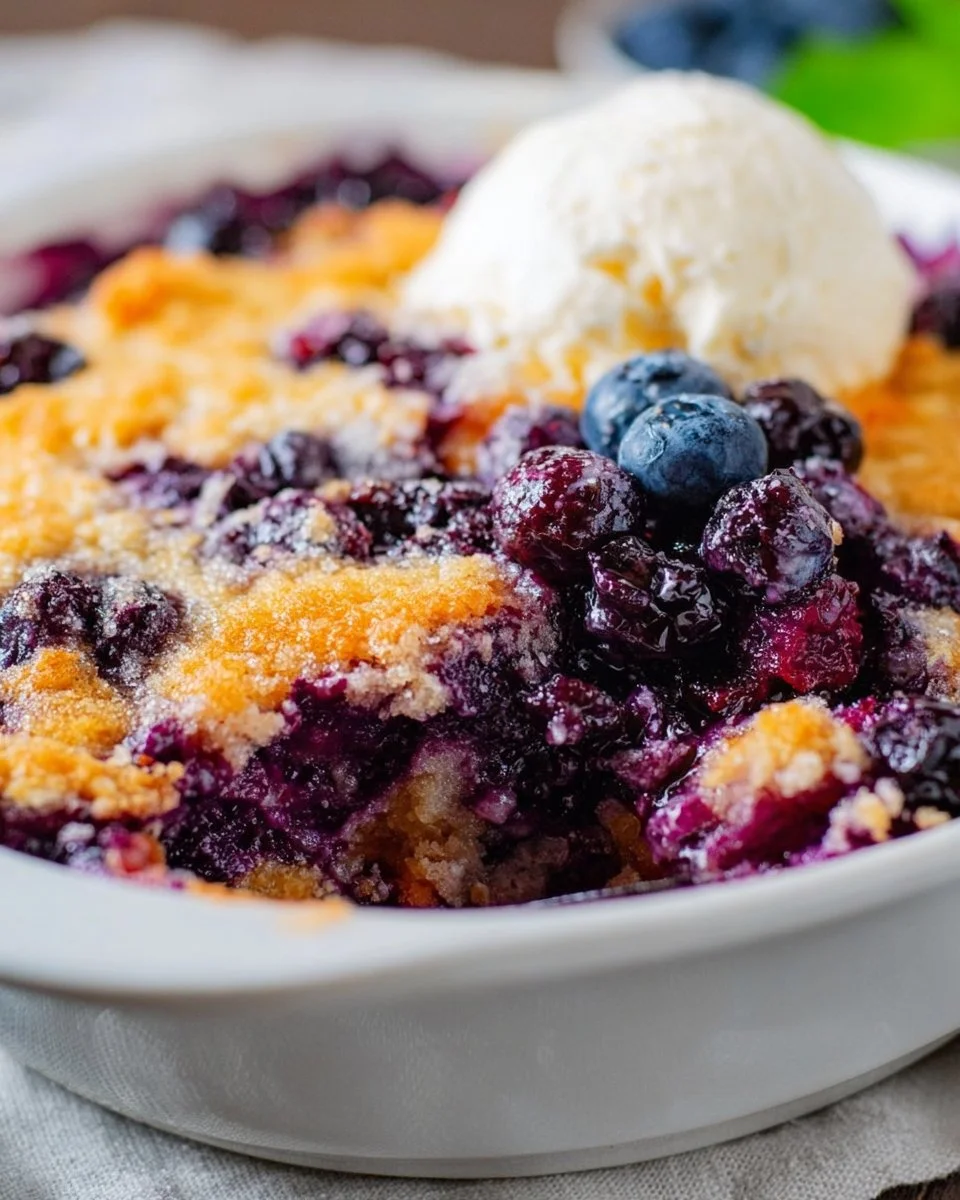 The Best Blueberry Cobbler