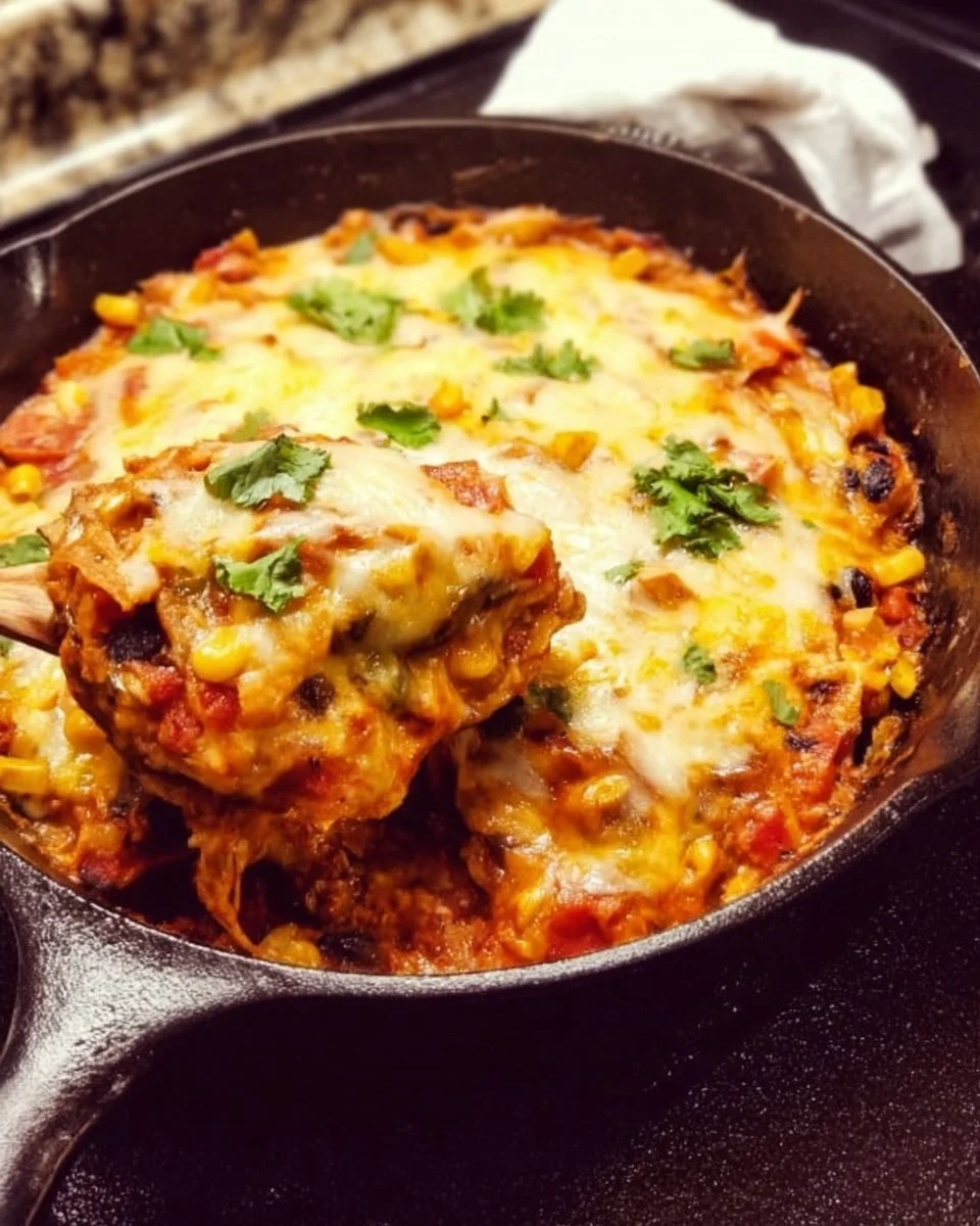 Vegetarian Enchilada Skillet