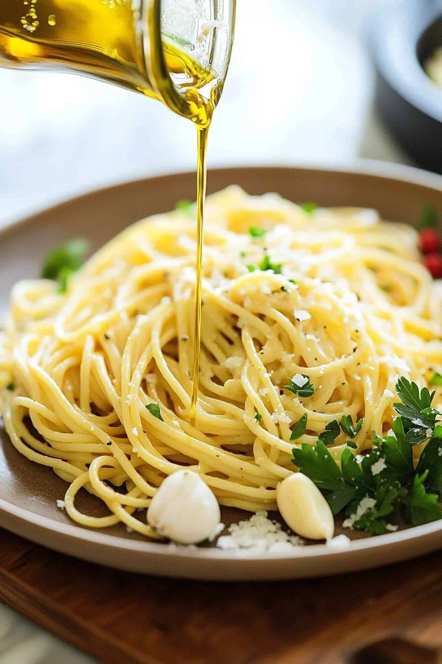 10-Minute Garlic & Olive Oil Spaghetti