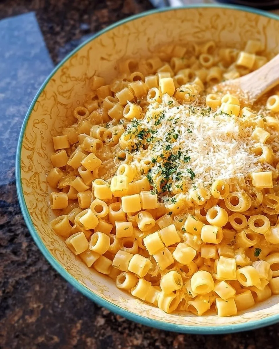 15-Minute Ditalini Pasta with Garlic Butter Sauce